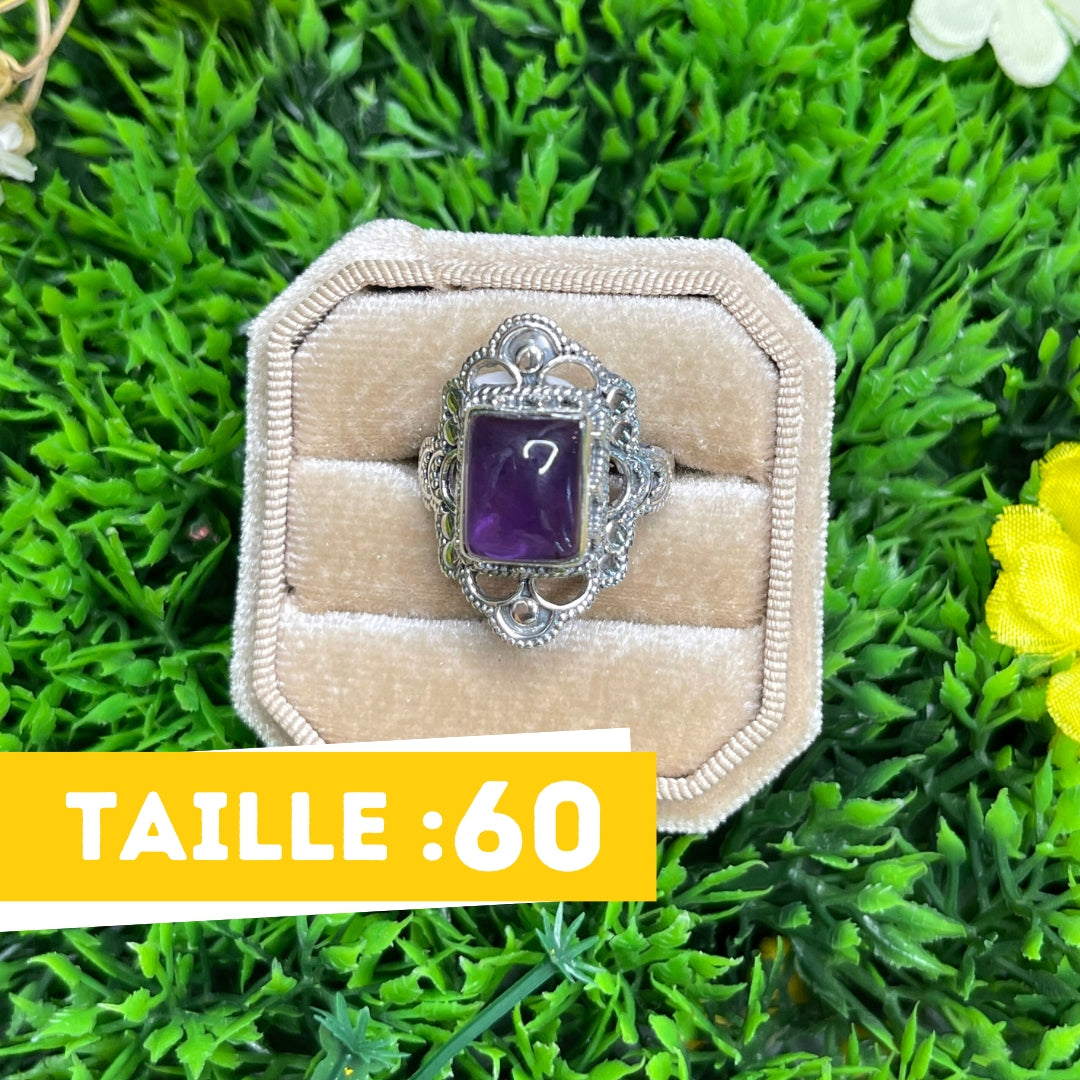 Bague Argent 925 Améthyste #1