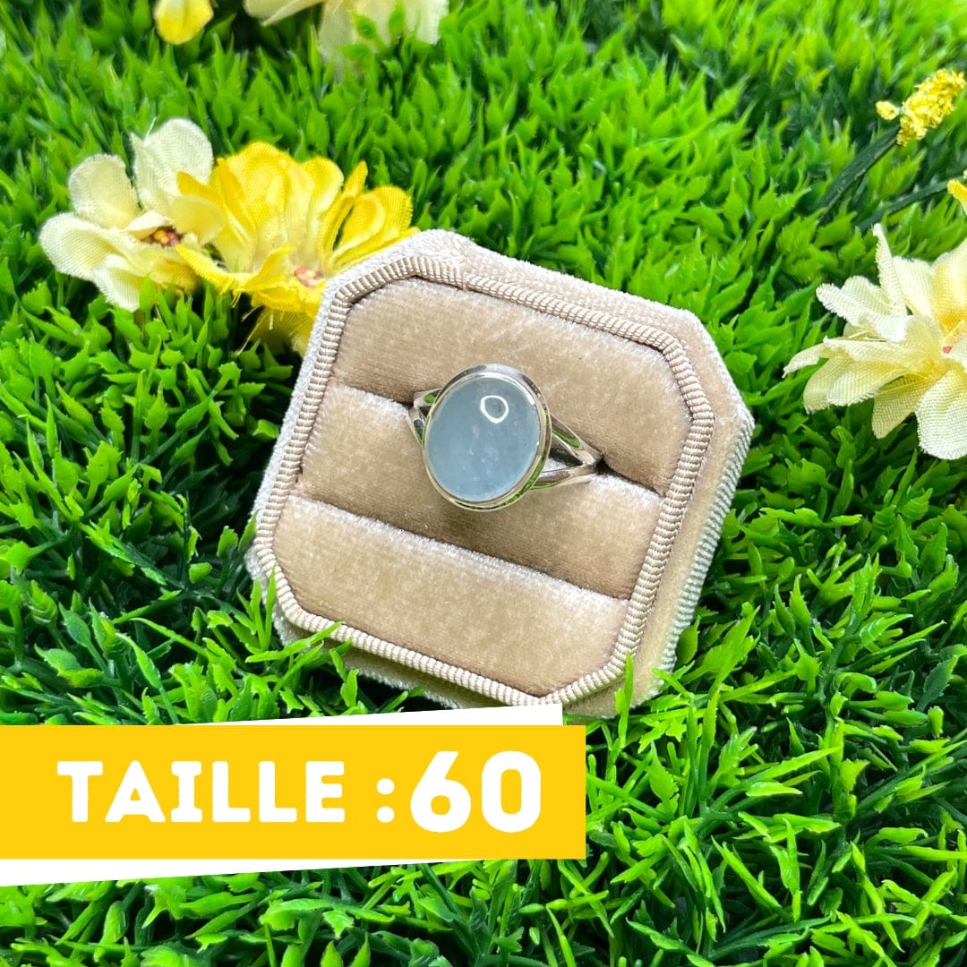 Bague Argent Aigue Marine #6