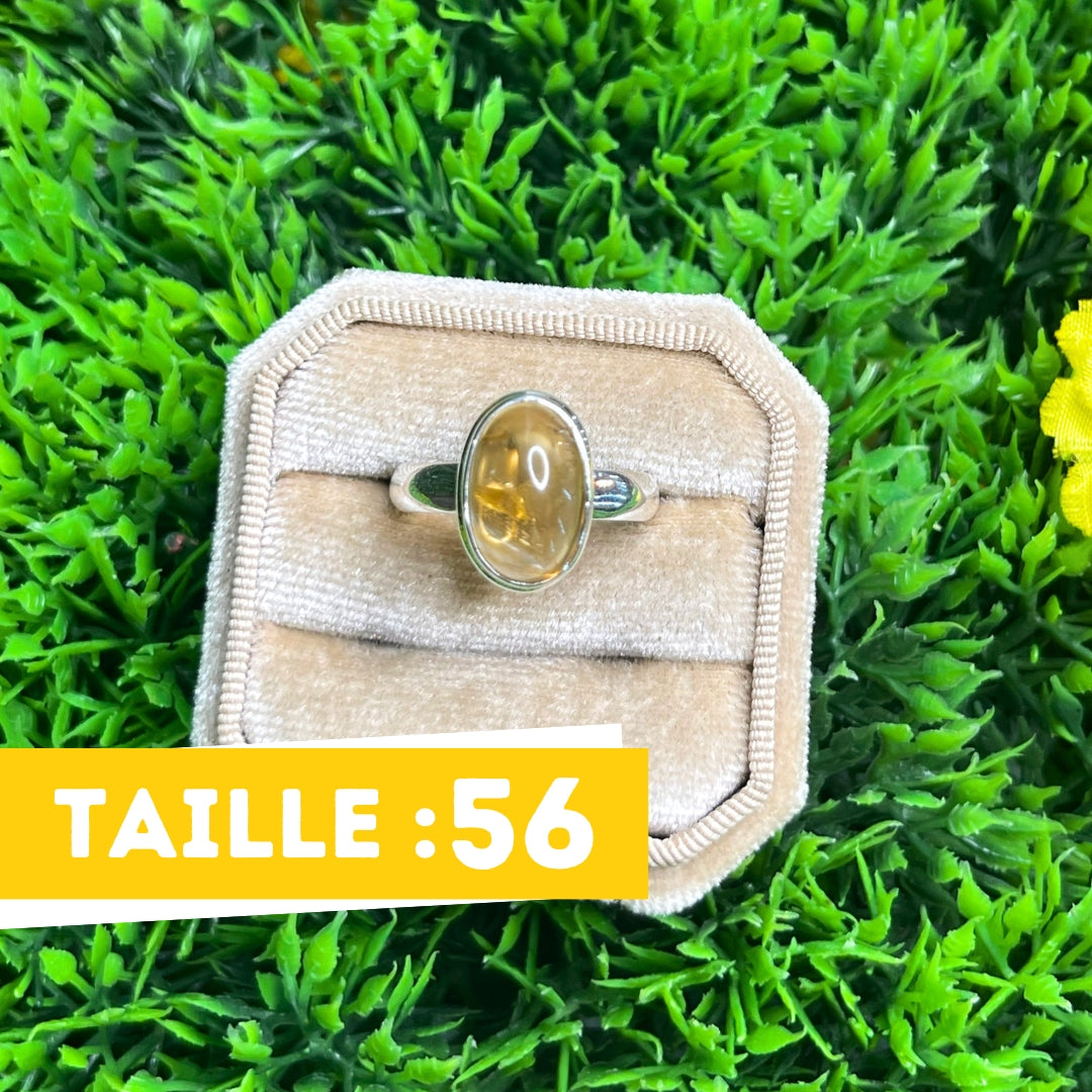 Bague Argent Citrine #48