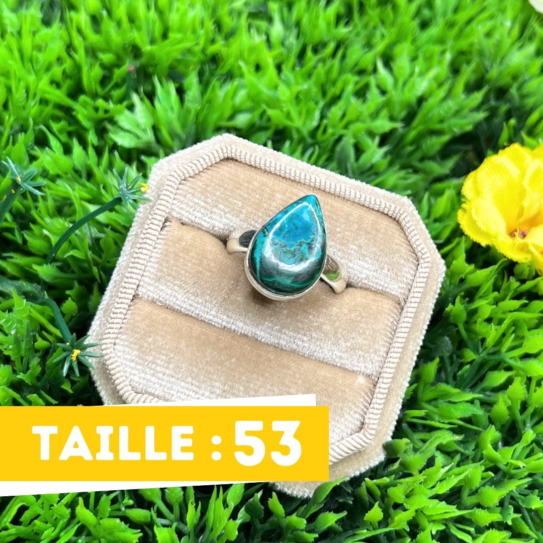 Bague Malachite Chrysocolle #33