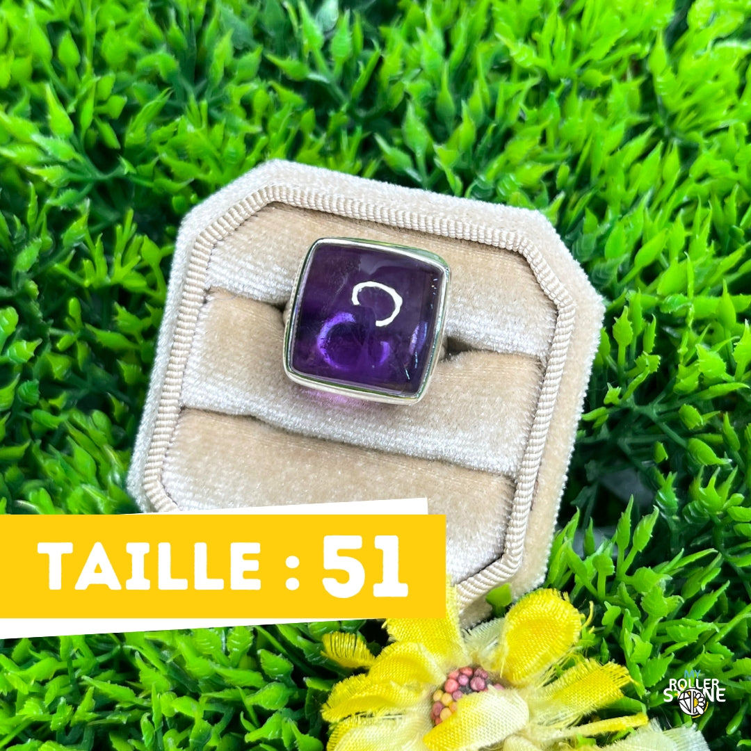 Bague Argent 925 Améthyste #72