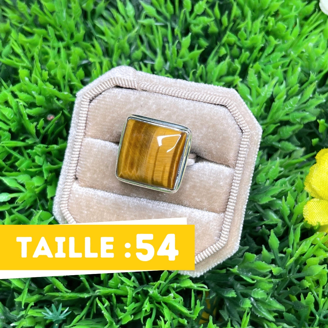 Bague Argent 925 Oeil de Tigre #25