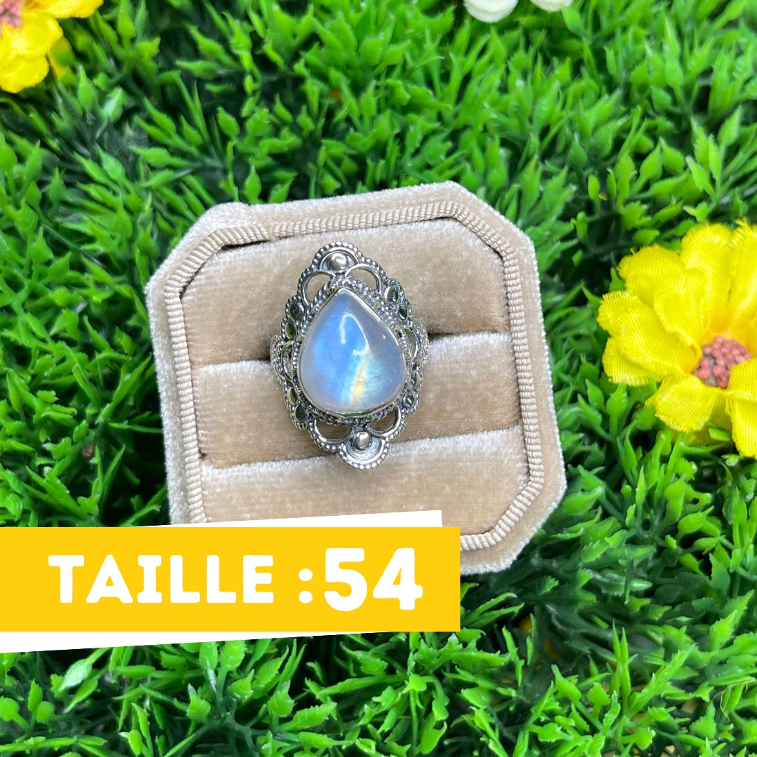 Bague Argent 925 Pierre de Lune #32