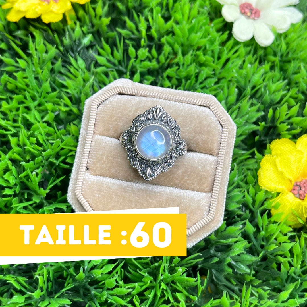 Bague Argent 925 Pierre de Lune #37