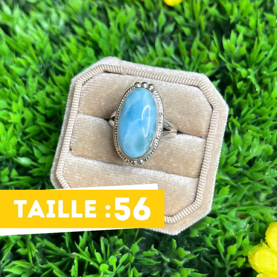 Bague Argent 925 Larimar #136