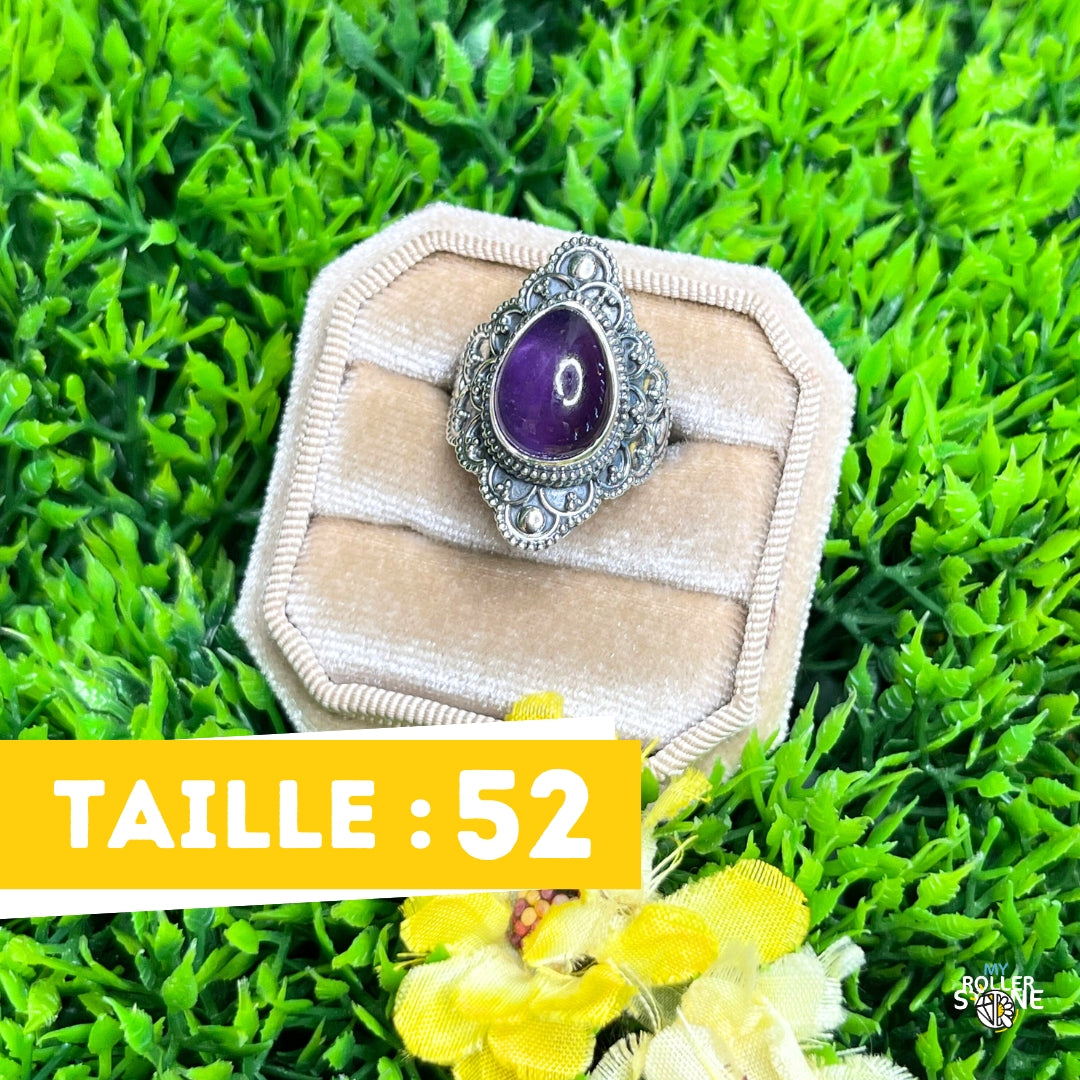 Bague Argent 925 Améthyste #190