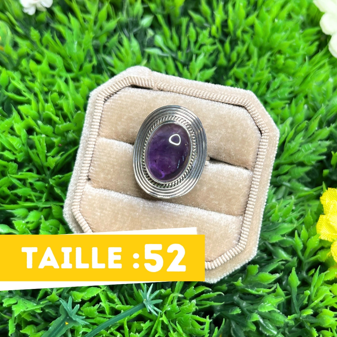 Bague Argent 925 Améthyste #49