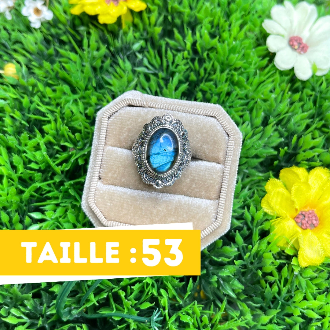 Bague Labradorite Bluefire Argent 925 #12