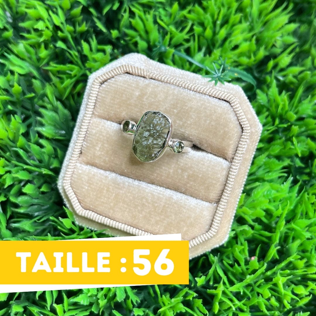 Bague Argent Moldavite #19