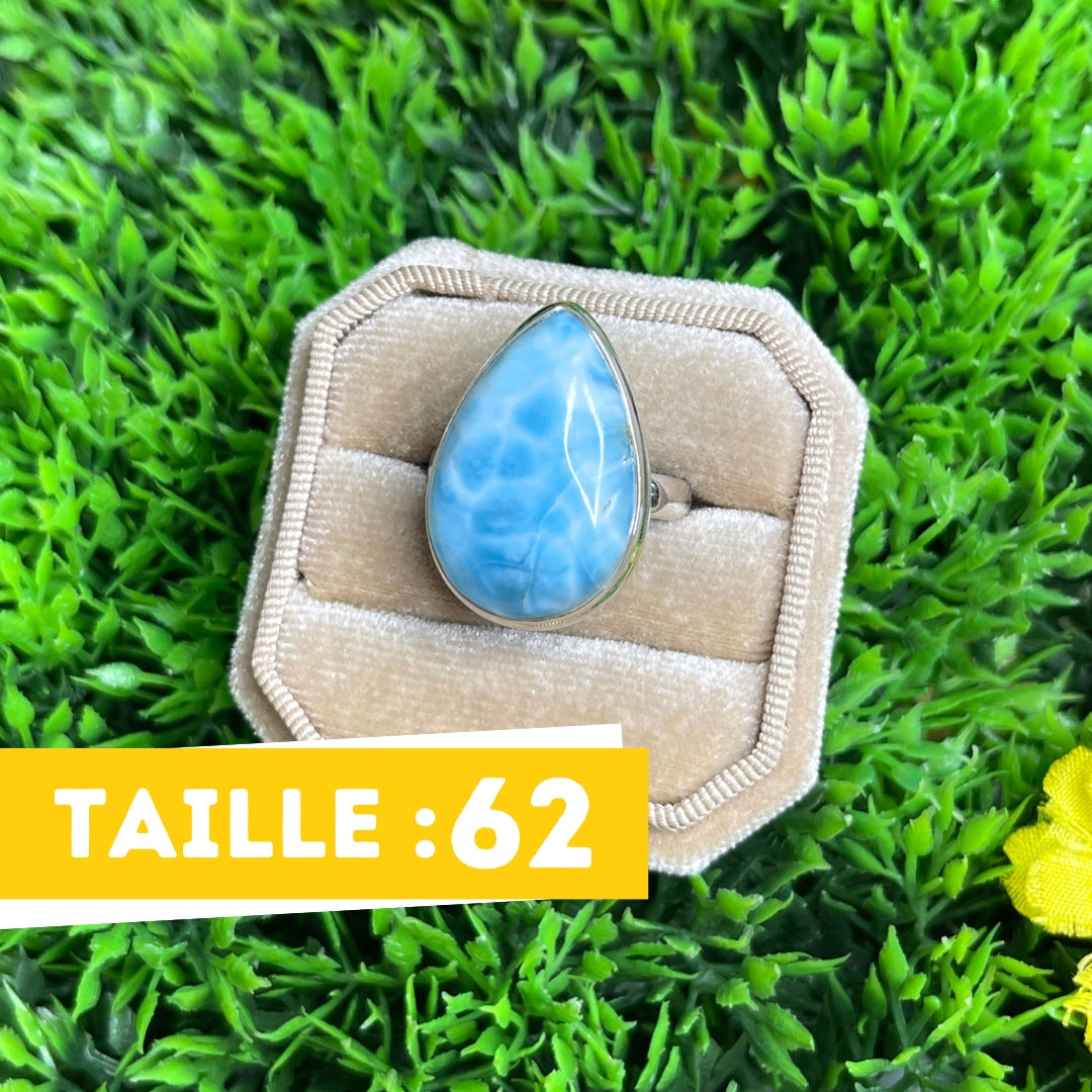 Bague Argent 925 Larimar #126