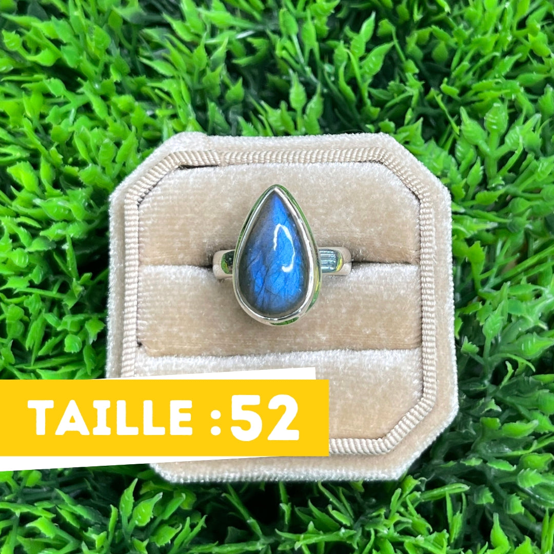 Bague Argent Labradorite Bluefire #213