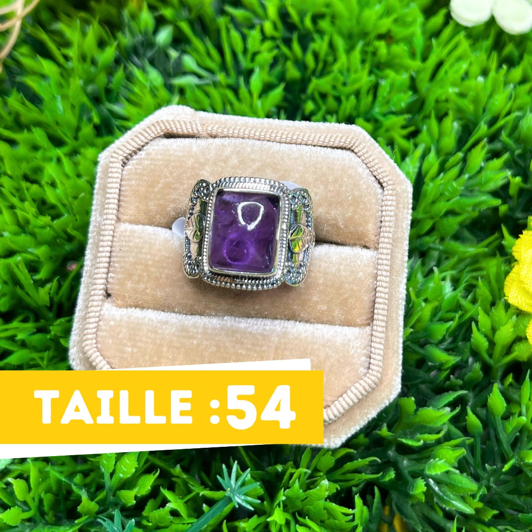 Bague Argent 925 Améthyste #41