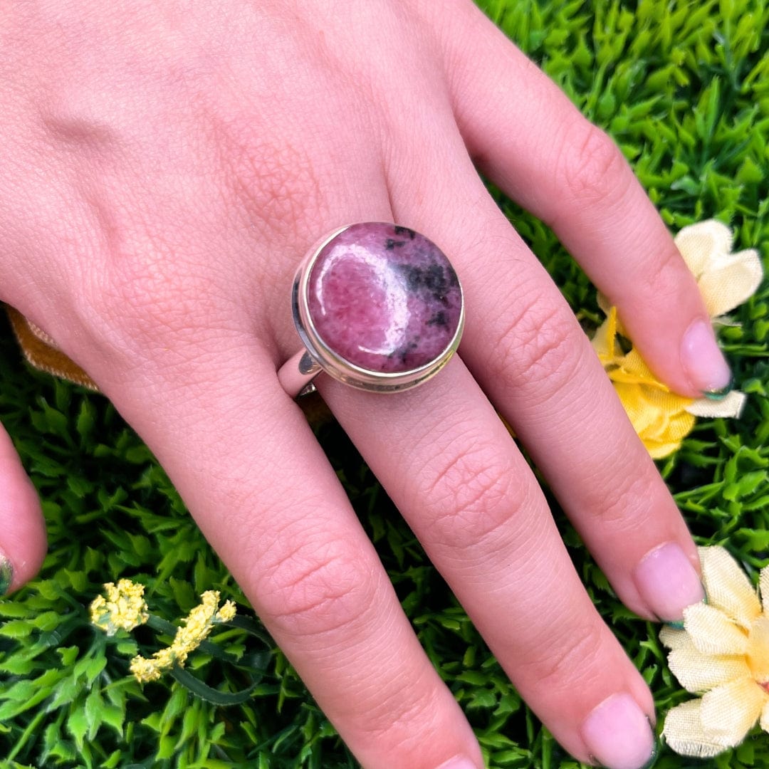 Bague Argent Rhodonite Australienne #19