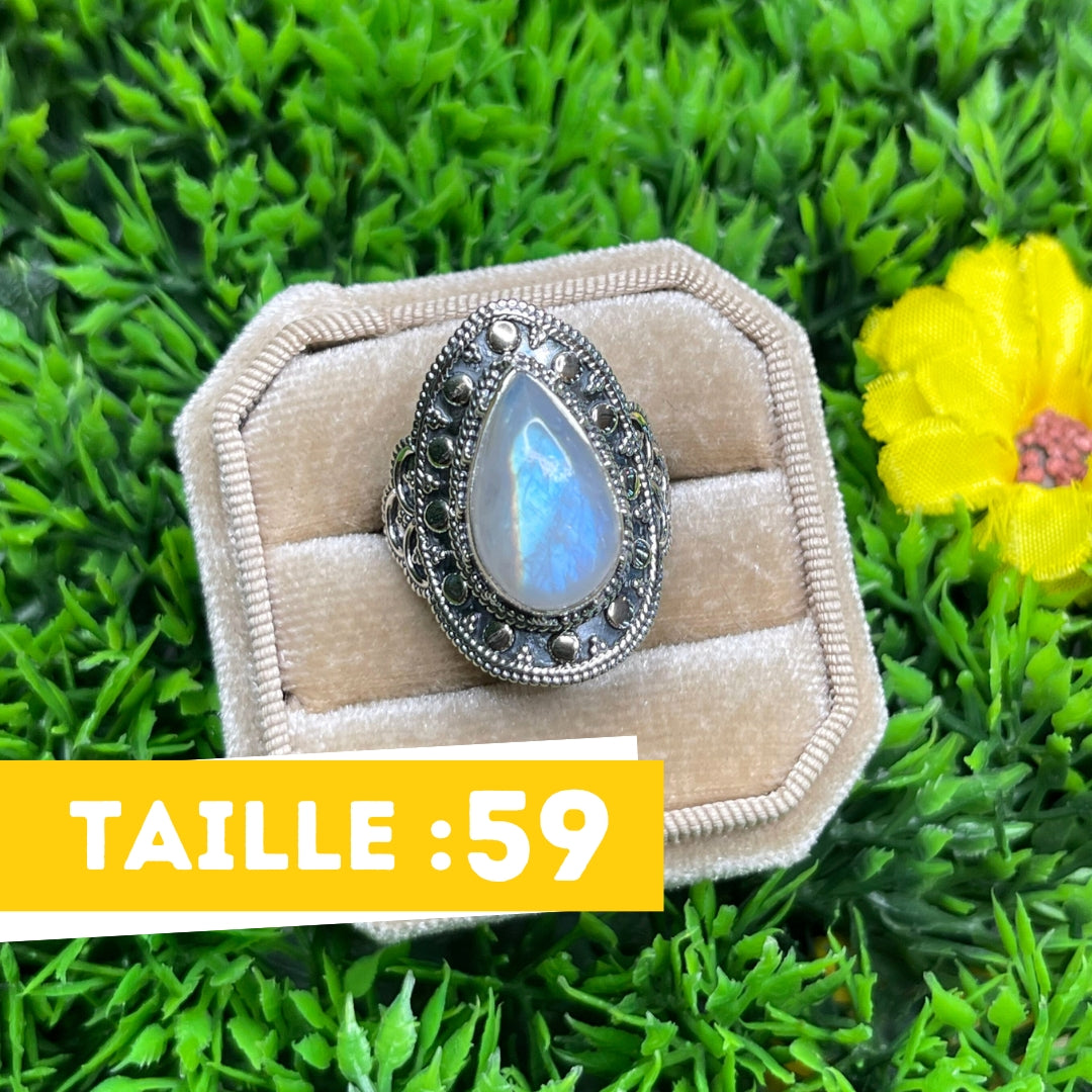 Bague Argent 925 Pierre de Lune #28