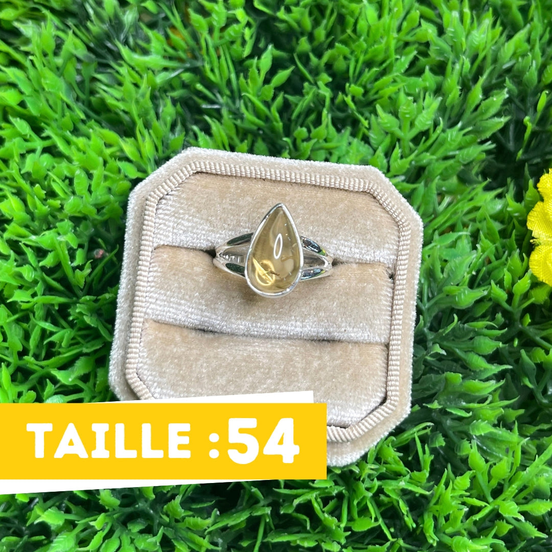 Bague Argent Citrine #49