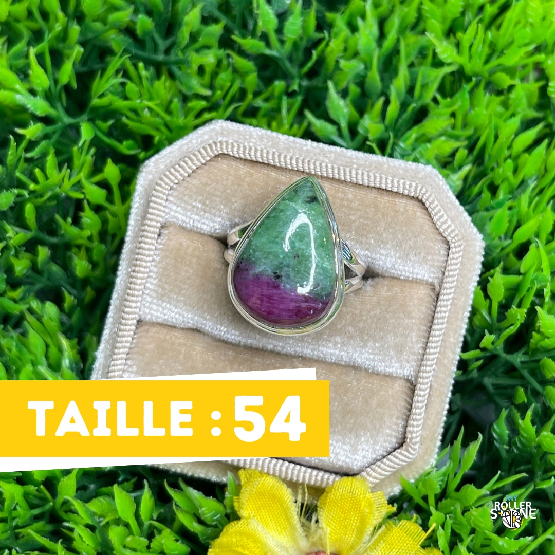 Bague Argent Rubis Zoïsite #4