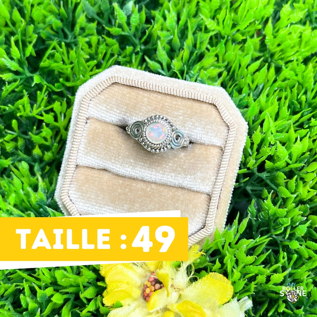 Bague Argent Opale d'Ethiopie #415