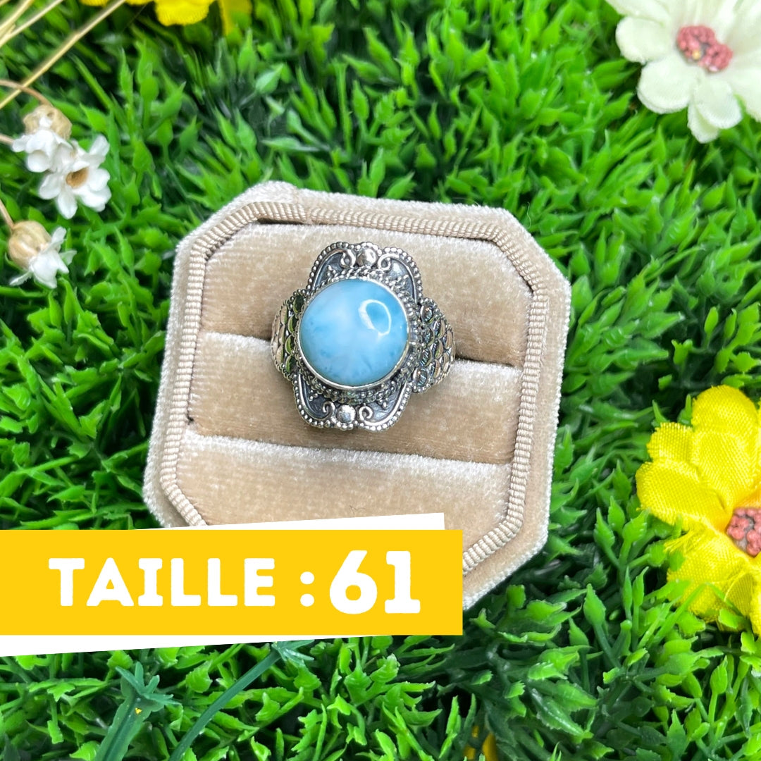 Bague Argent 925 Larimar #1