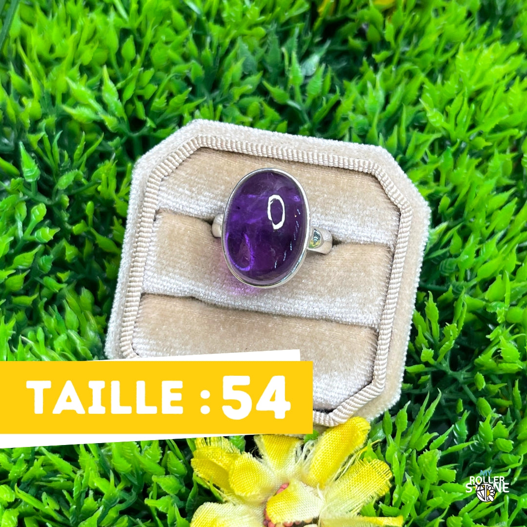 Bague Argent 925 Améthyste #107