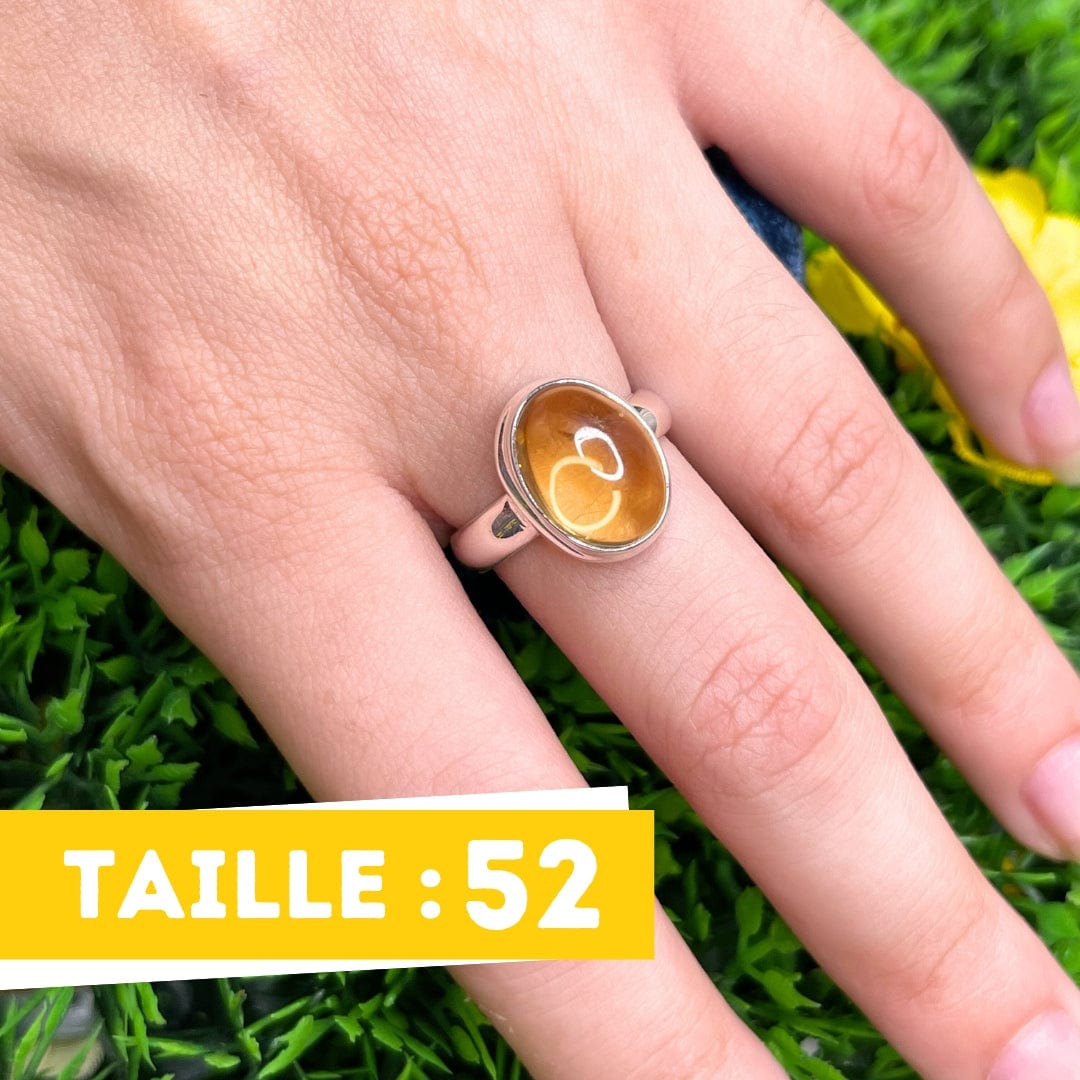 Bague Argent Citrine #18