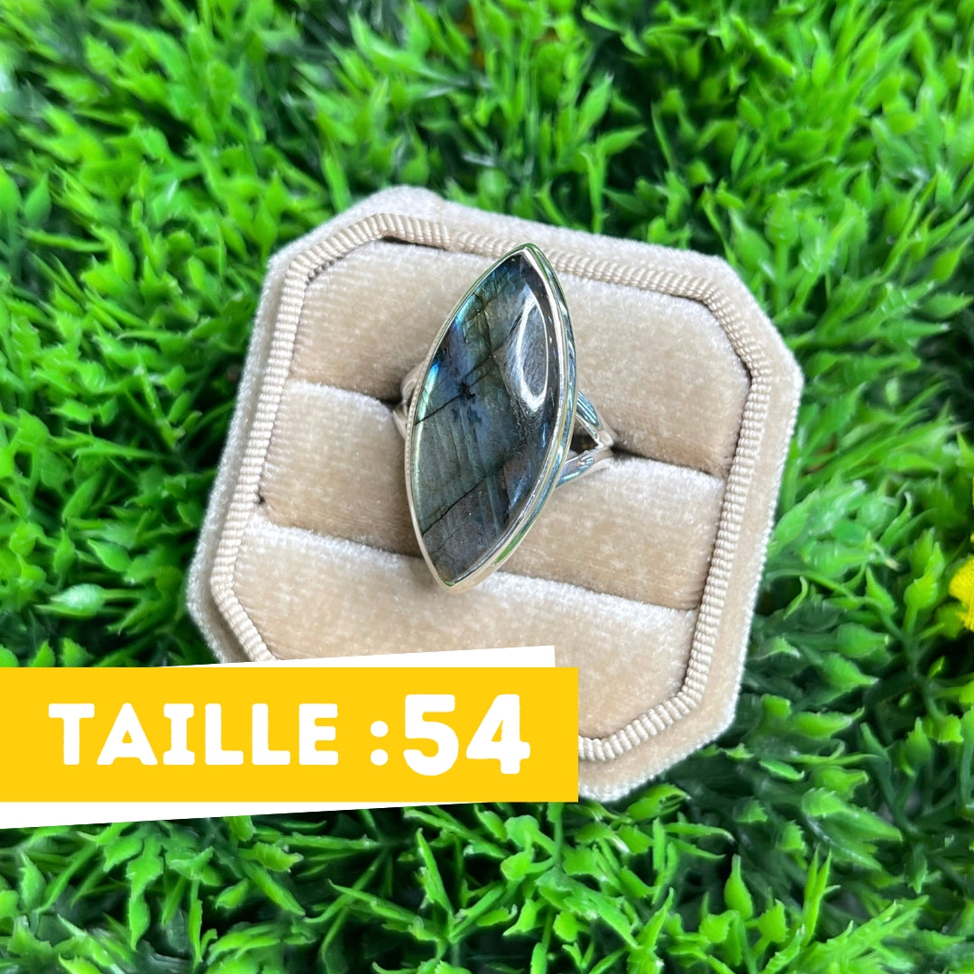 Bague Argent Labradorite Multifire #17