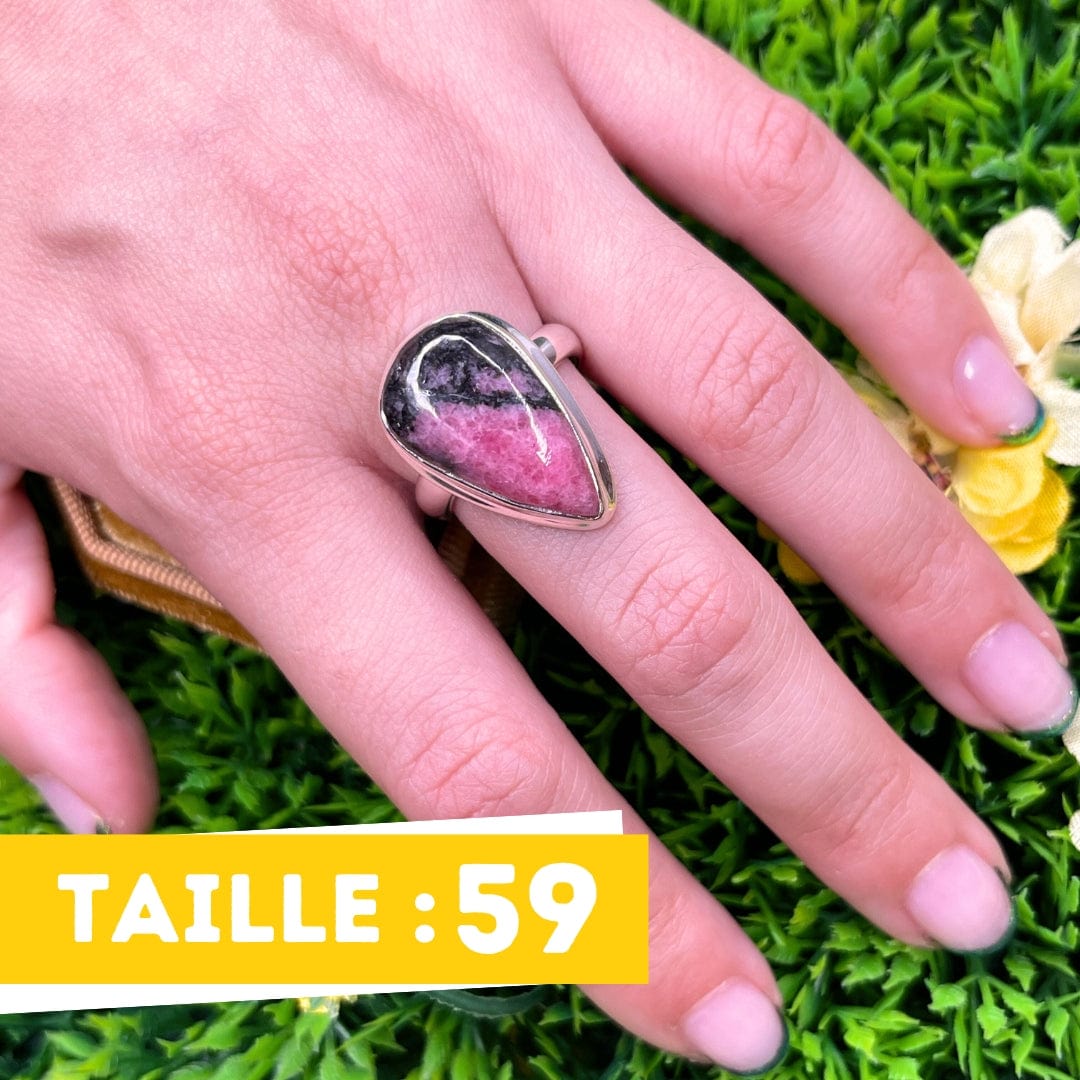 Bague Argent Rhodonite Australienne #21