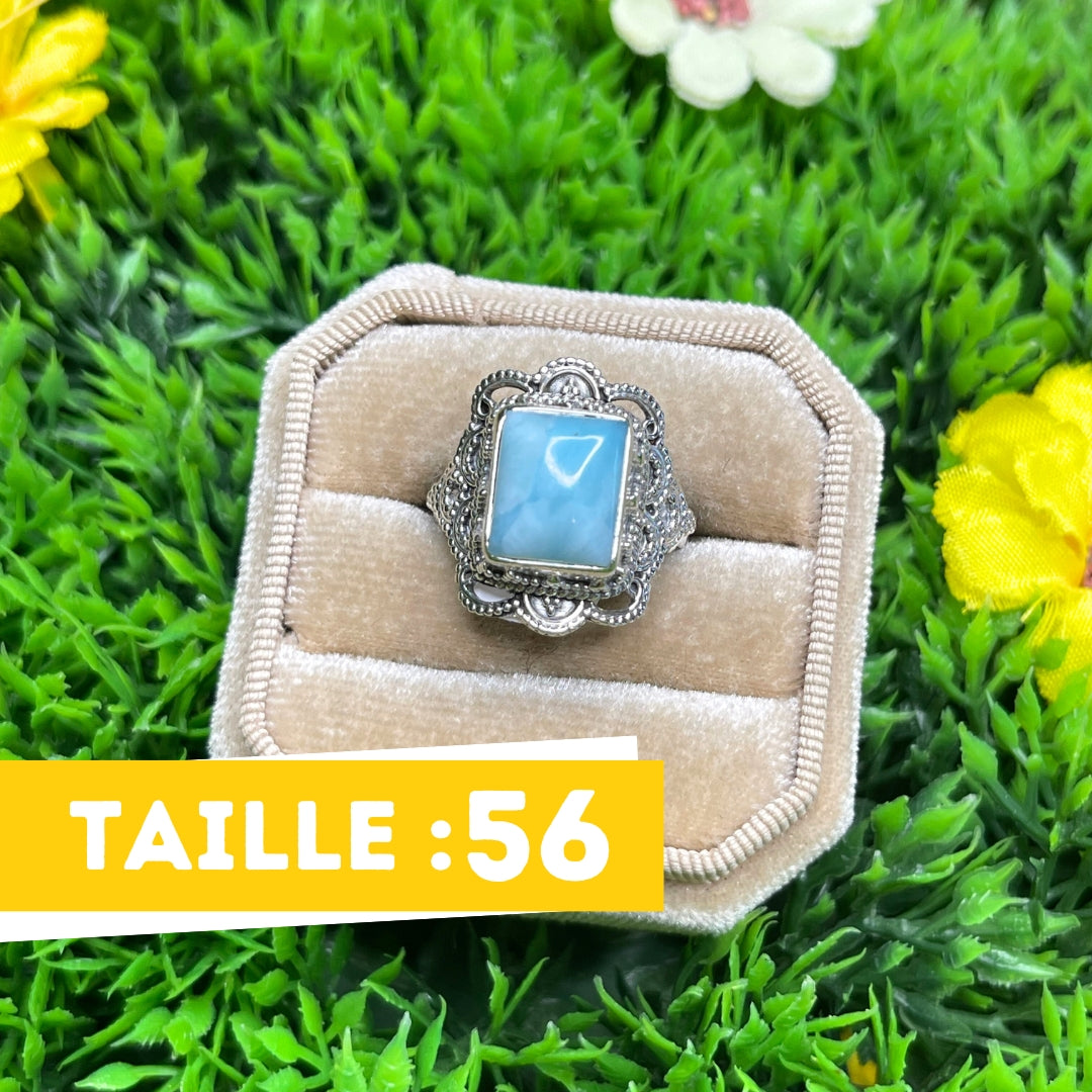 Bague Argent 925 Larimar #11