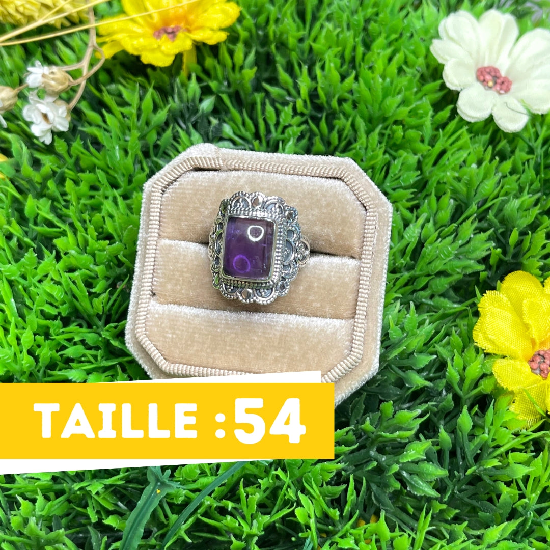 Bague Argent 925 Améthyste #30