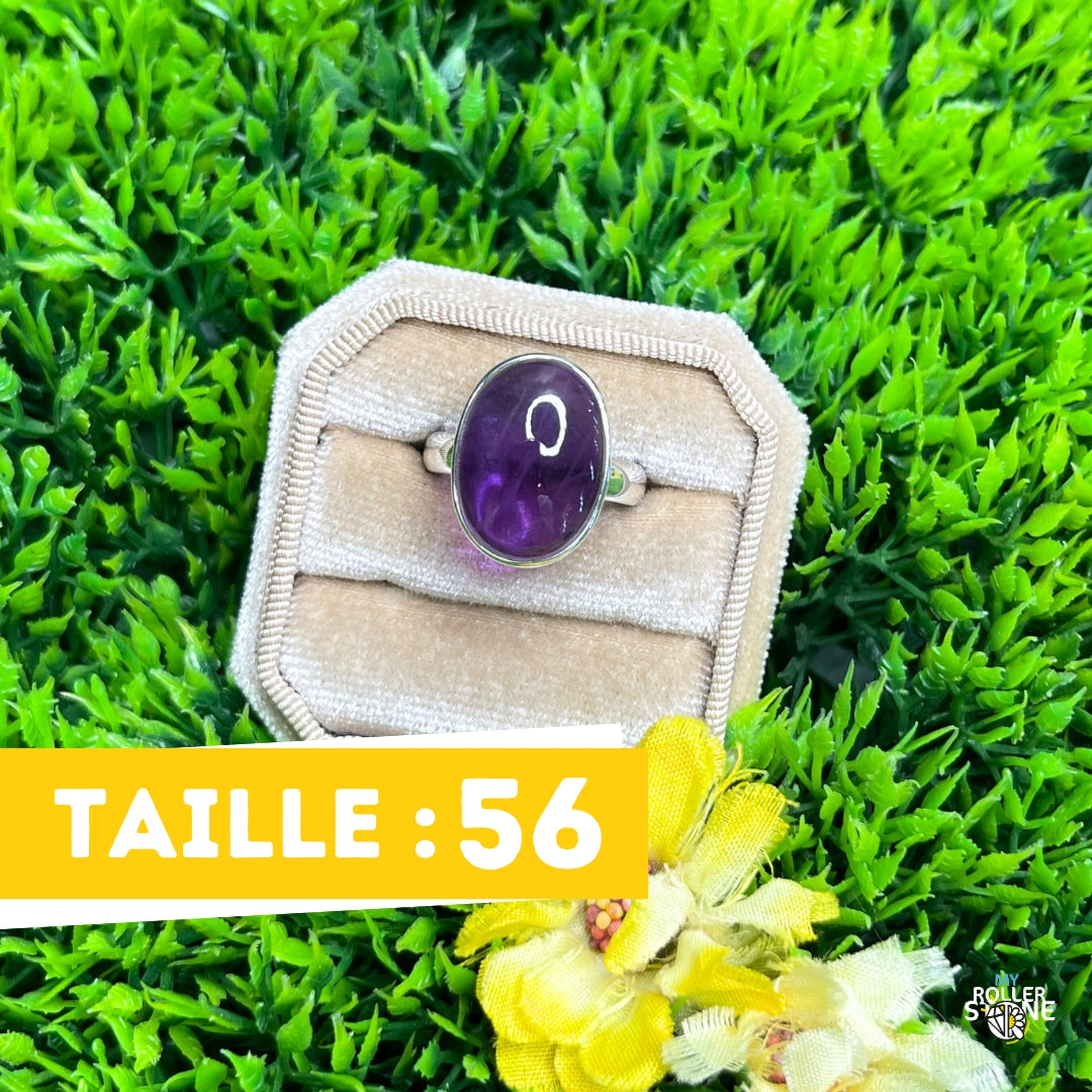 Bague Argent 925 Améthyste #110