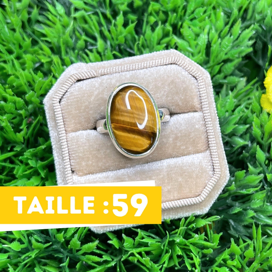 Bague Argent 925 Oeil de Tigre #30