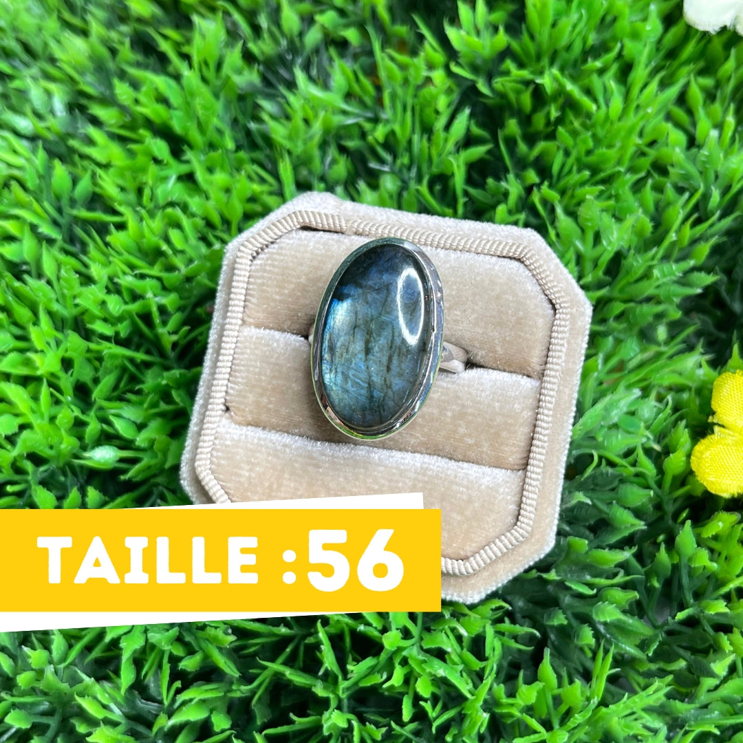 Bague Argent Labradorite Multifire #15