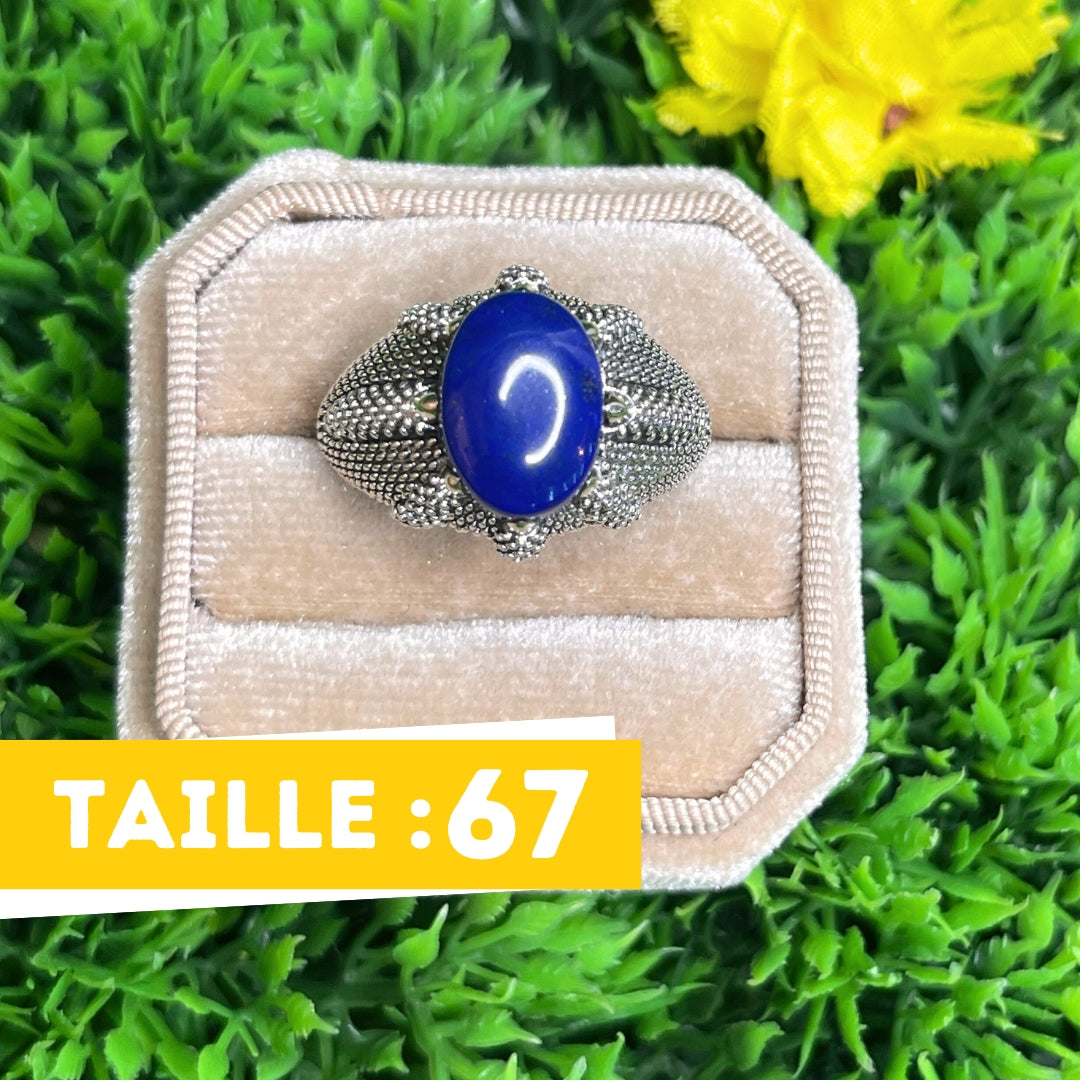 Chevalière Argent Lapis Lazuli Griffe #3