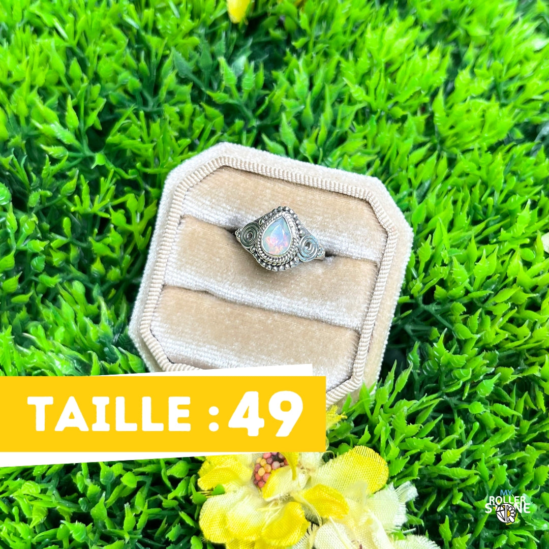 Bague Argent Opale d'Ethiopie #411