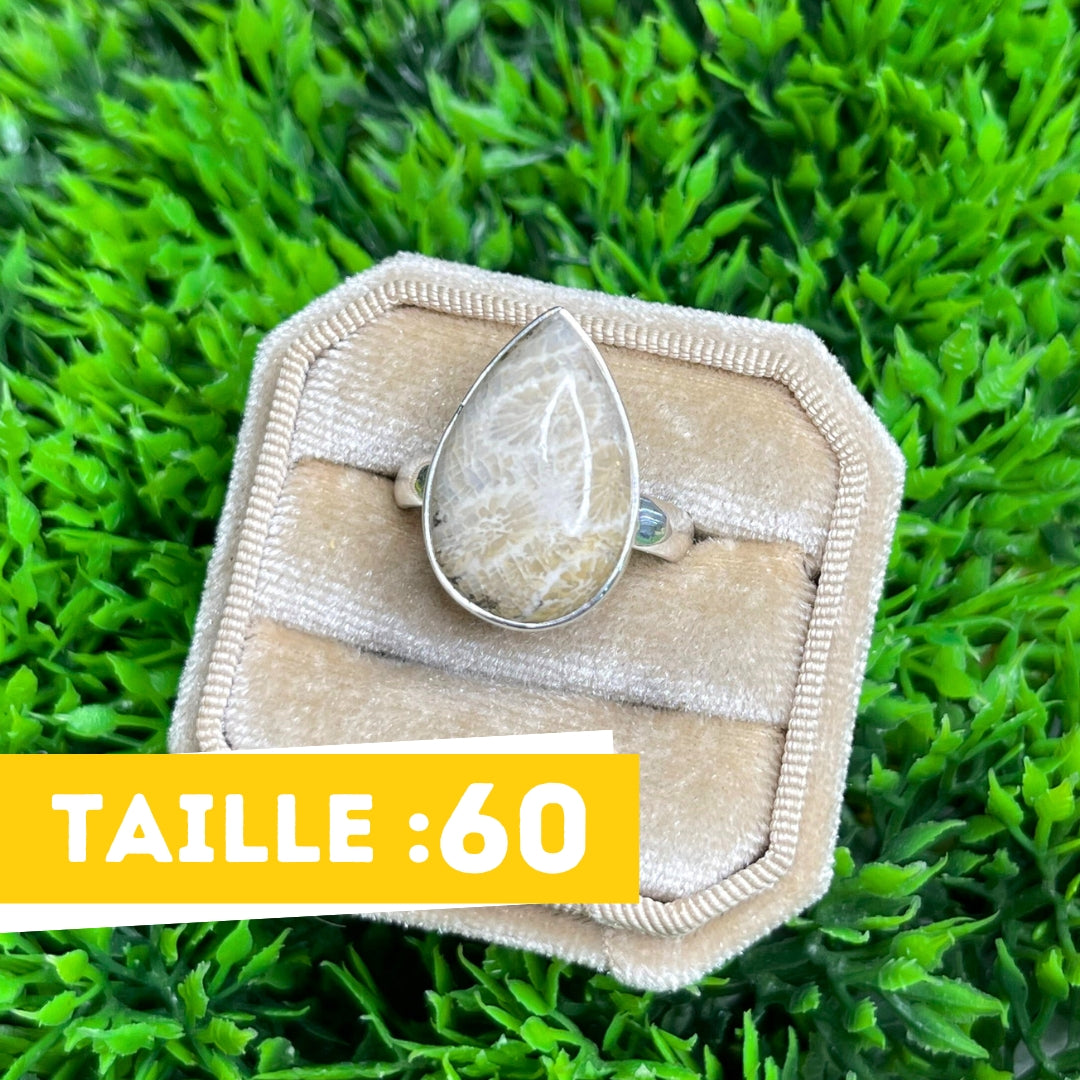 Bague Argent Chrysanthème #10