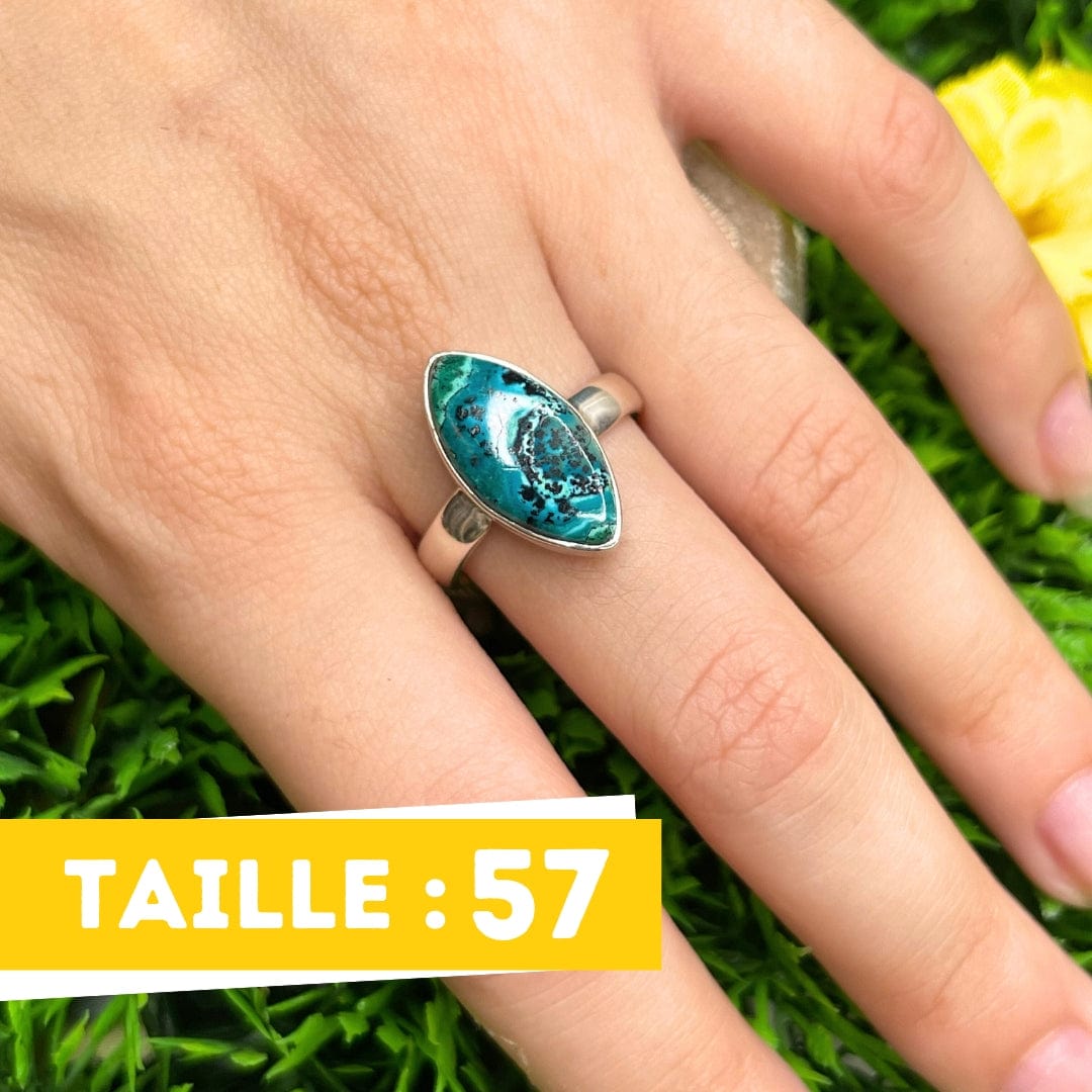 Bague Malachite Chrysocolle #11