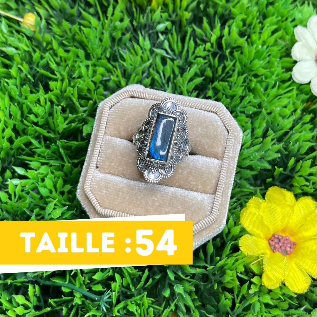 Bague Labradorite Bluefire Argent 925 #33