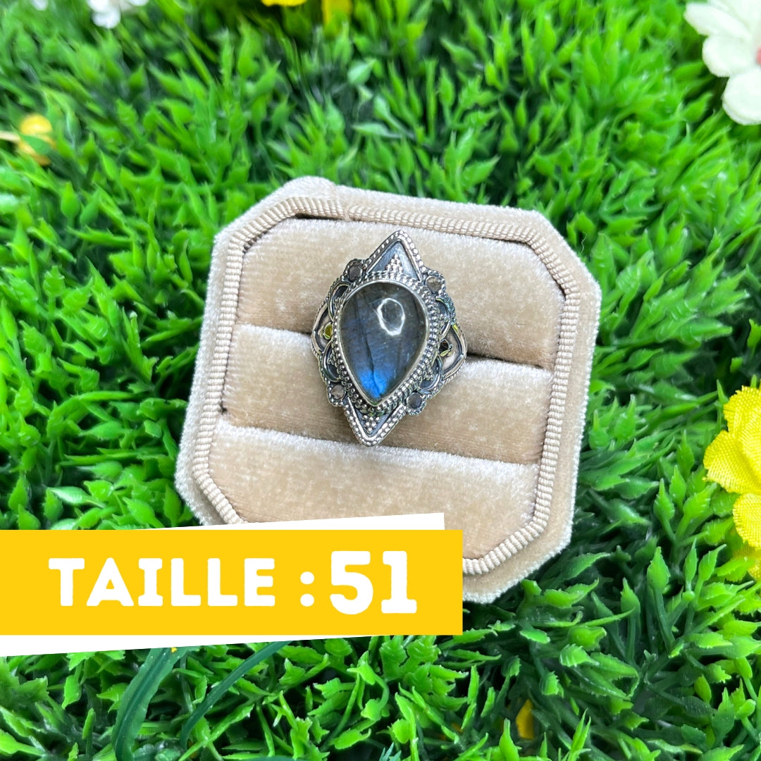 Bague Labradorite Bluefire Argent 925 #45