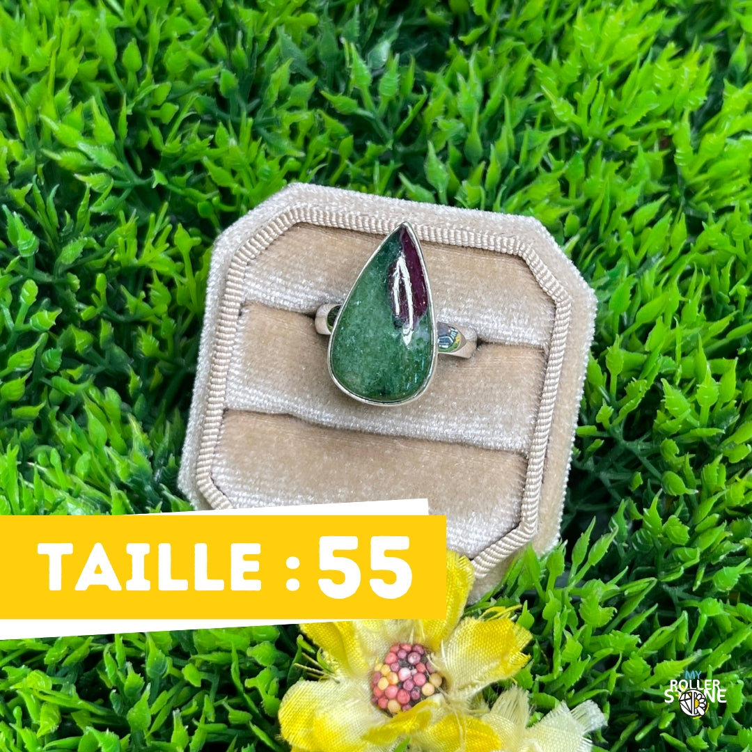 Bague Argent Rubis Zoïsite #3