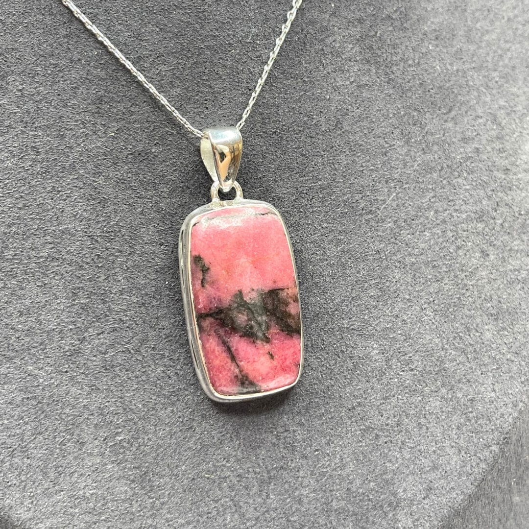 Pendentif Argent Rhodonite Australienne #7