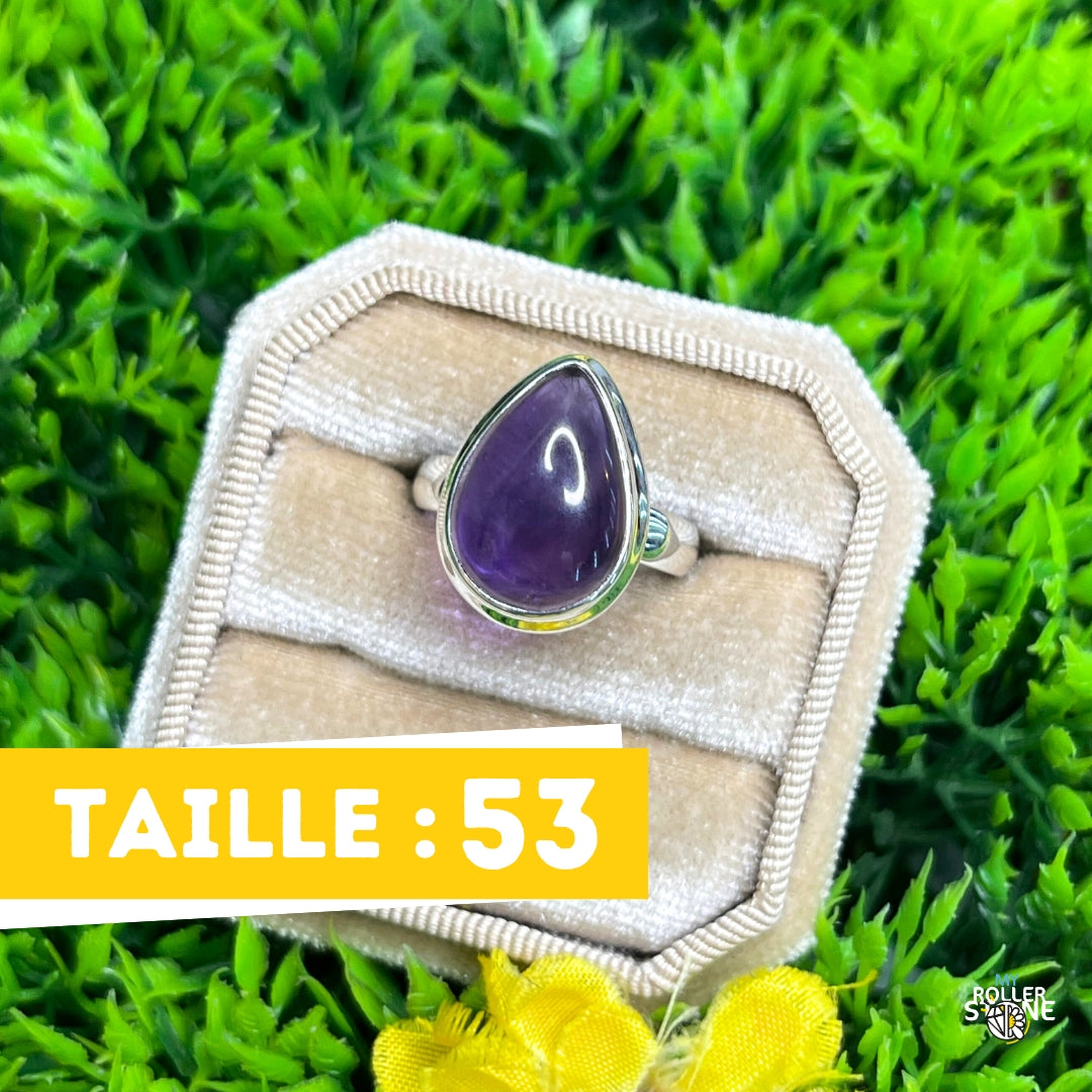 Bague Argent 925 Améthyste #124