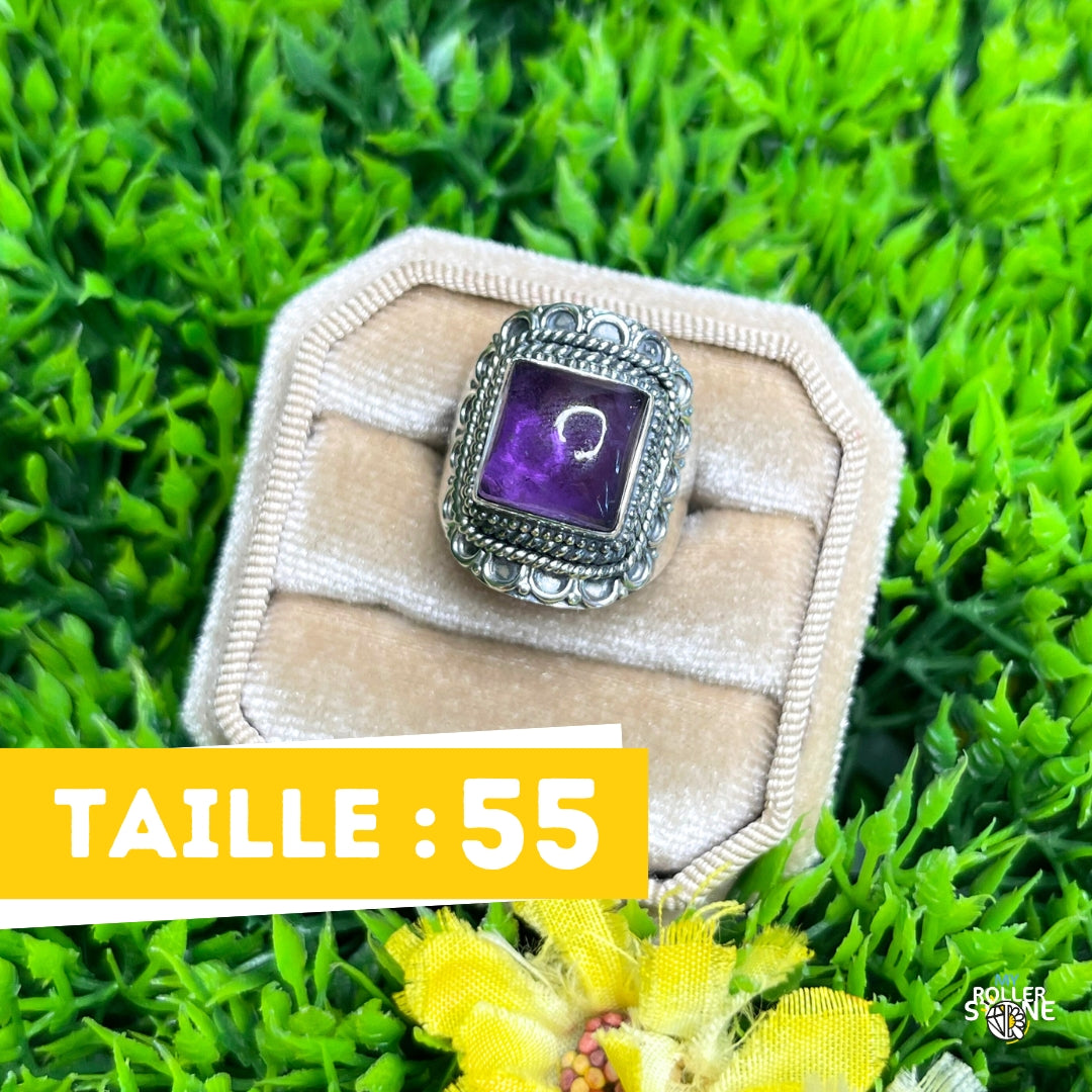 Bague Argent 925 Améthyste #175