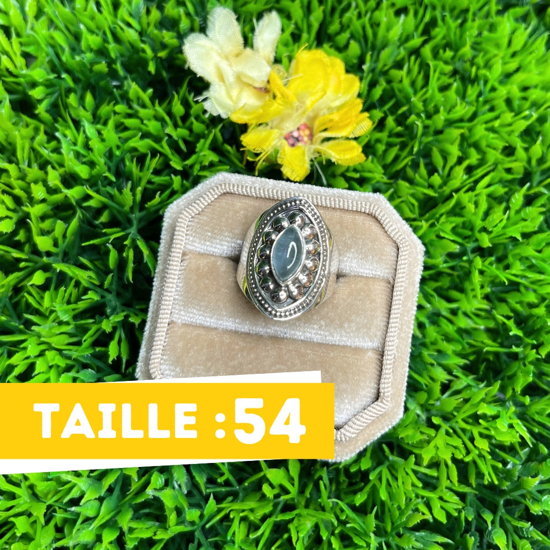 Bague Argent Aigue Marine #47