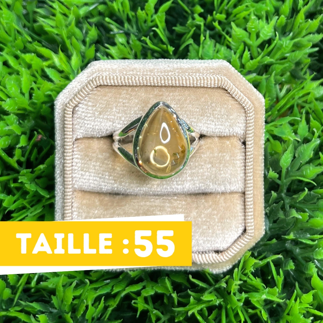 Bague Argent Citrine #46