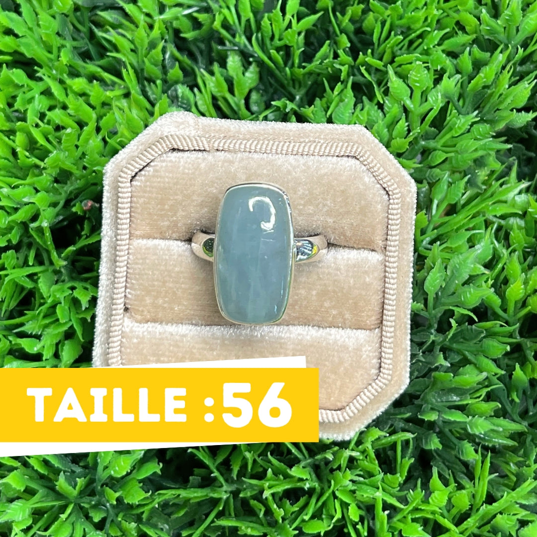 Bague Argent Aigue Marine #81