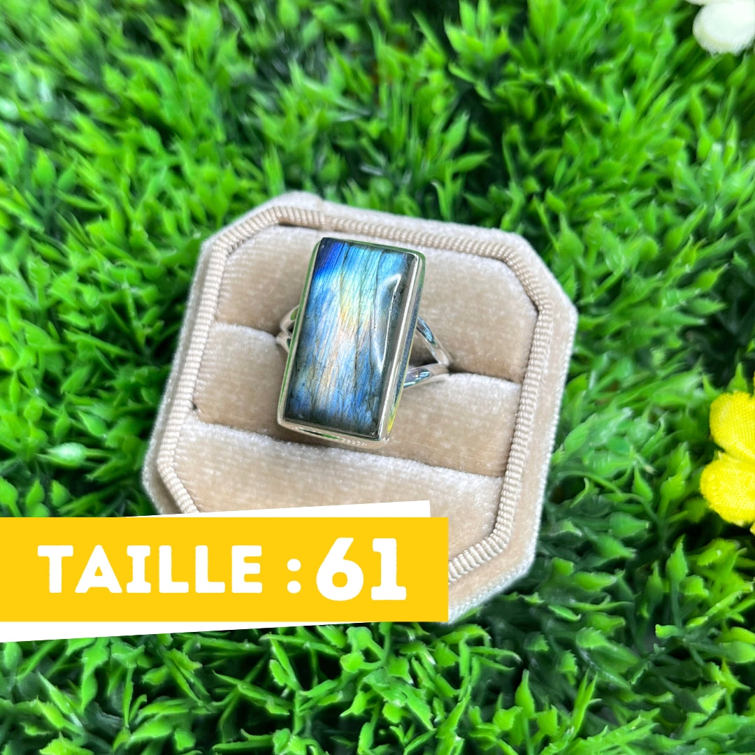 Bague Argent Labradorite Multifire #21