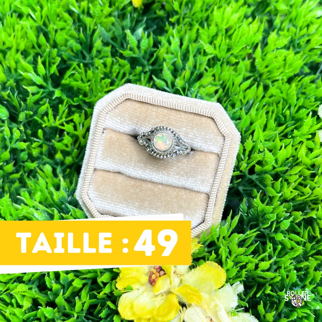 Bague Argent Opale d'Ethiopie #412