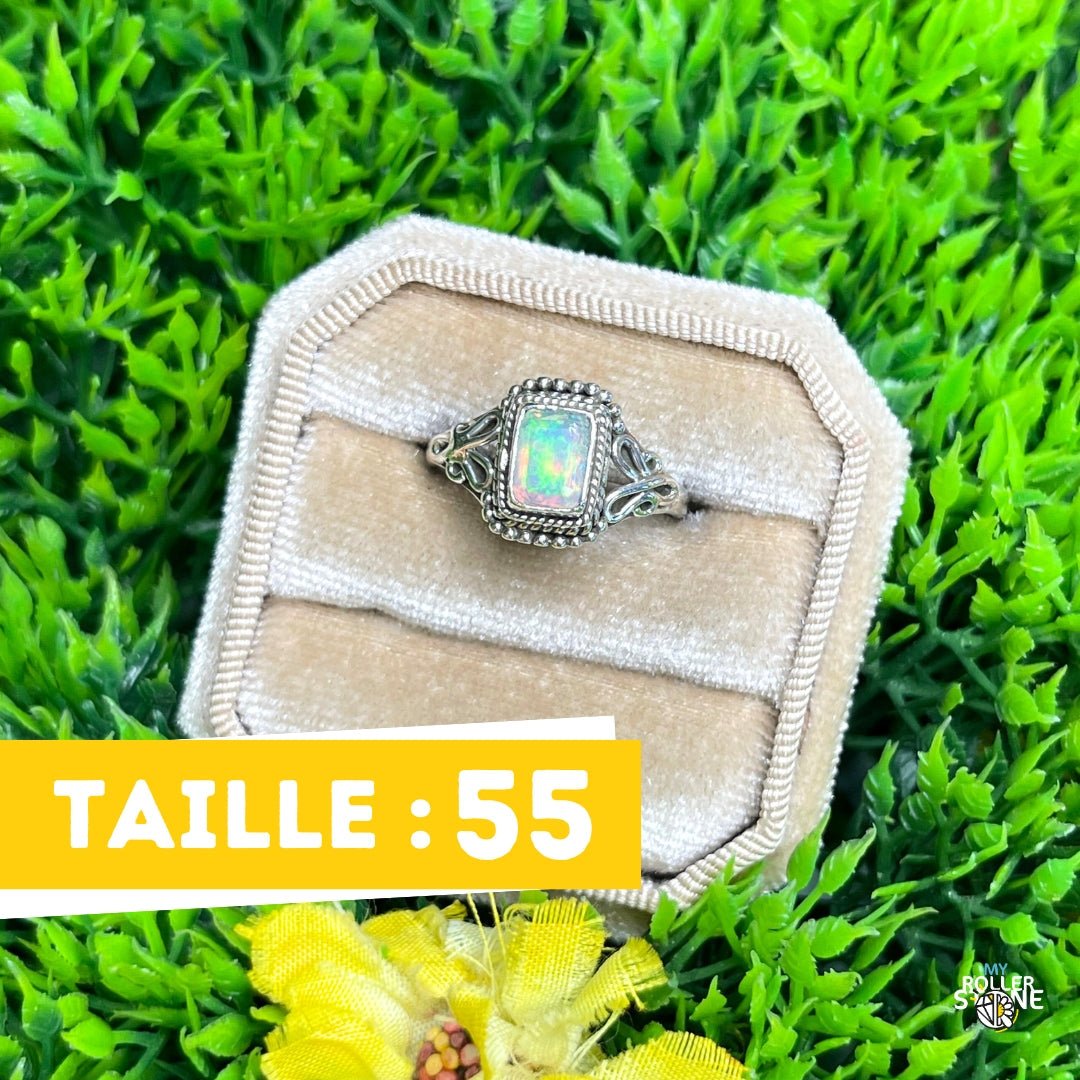 Bague Argent Opale d&#39;Ethiopie #360