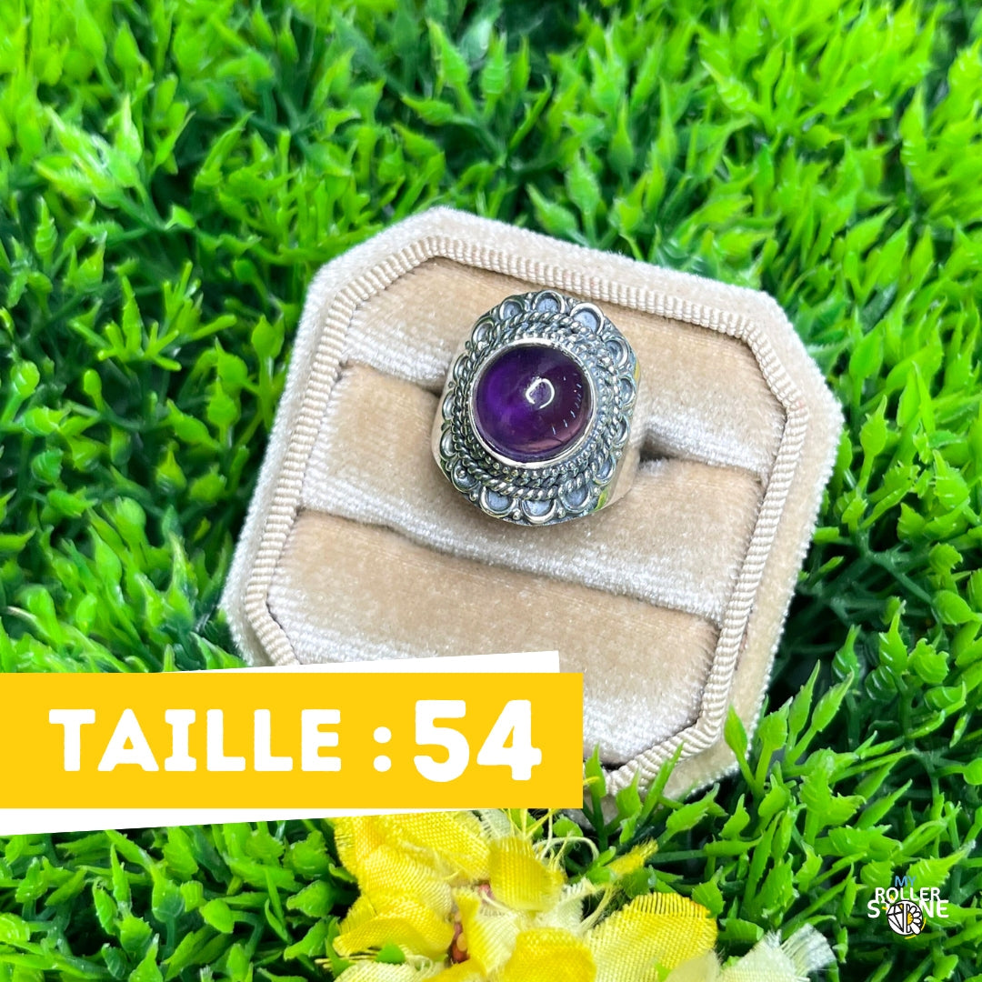 Bague Argent 925 Améthyste #189