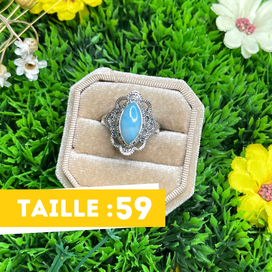 Bague Argent 925 Larimar #3