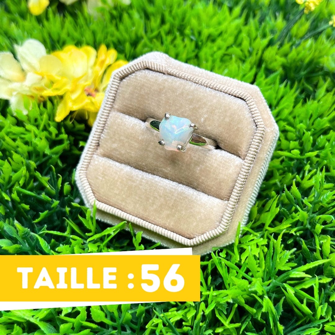 Bague Argent Opale d'Ethiopie #25